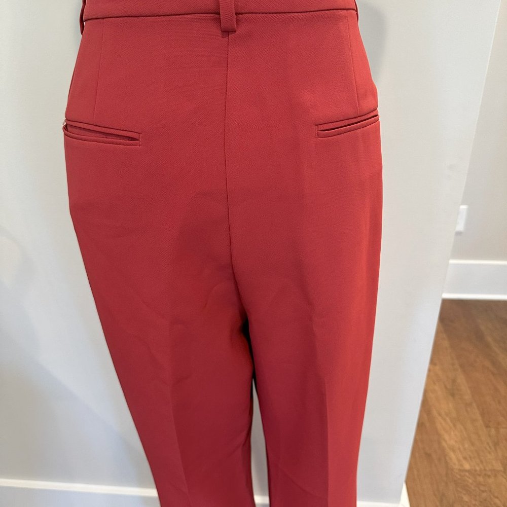 Ann Taylor Full Length Trousers - Bright Brick - Size 14 - Picture 4 of 5